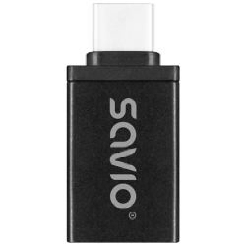 Savio Adapteris Savio AK-80 USB-C to USB-A Black