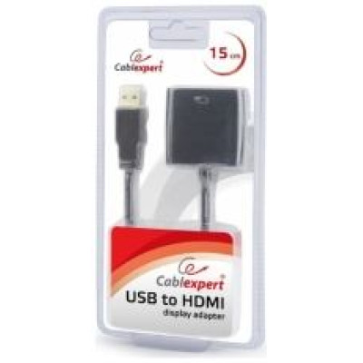 Gembird Adapter USB to HDMI - Black