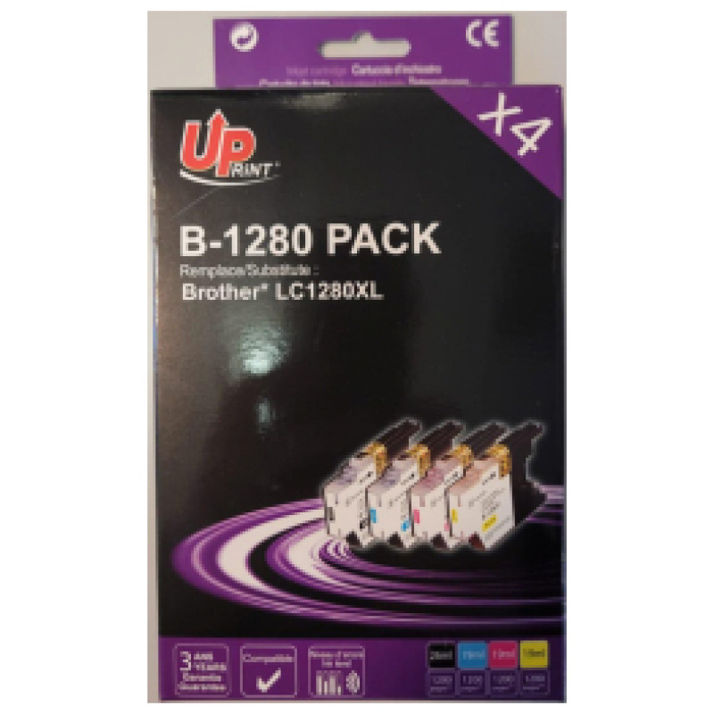 Uprint Brother LC-1280 4PACK BK/ C/ M/ Y