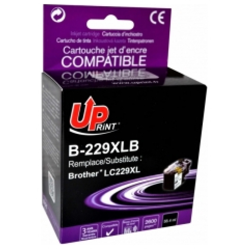Uprint Tintes kārtridžs UPrint Brother B-229XLB Black