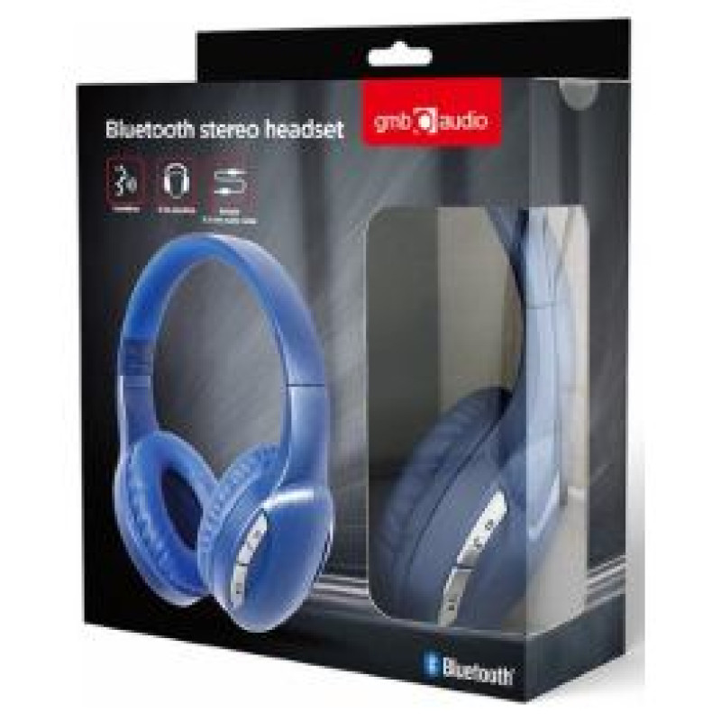 Gembird Austiņas Gembird Bluetooth stereo headset Blue