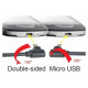 Gembird USB Male - MicroUSB Male 1.8m 90 Double-Sided