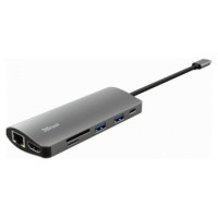Trust Dokstacija Trust Dalyx 7-in-1 USB-C Silver