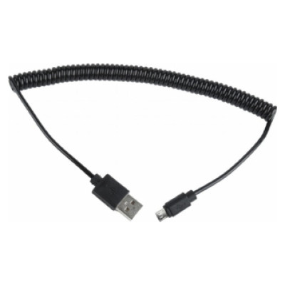 Gembird USB Male - MicroUSB Male 1.8m Black Coiled