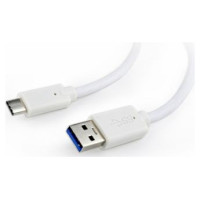 Gembird Kabelis Gembird USB-A Male - USB Type-C Male 1m White