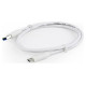 Gembird Kabelis Gembird USB-A Male - USB Type-C Male 1m White