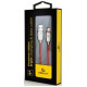 Gembird USB Male - Lightning Male Premium rubber 2m Red