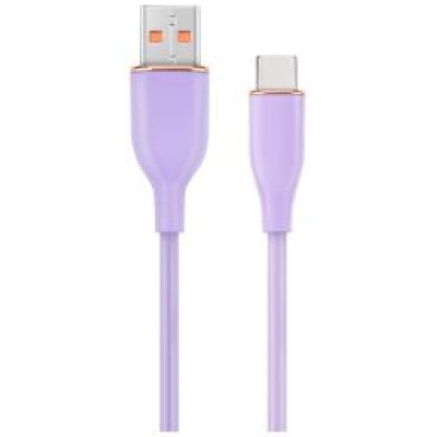 Gembird Kabelis Gembird Premium silicon USB-A Male - USB Type-C Male 1.5m Violet