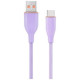 Gembird Kabelis Gembird Premium silicon USB-A Male - USB Type-C Male 1.5m Violet