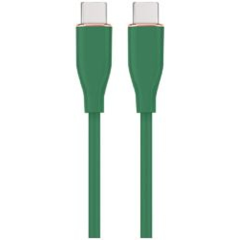 Gembird Kabelis Gembird Premium silicon USB Type-C Male - USB Type-C Male 1.5m Green
