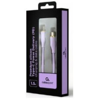 Gembird Kabelis Gembird Premium silicon USB Type-C Male - USB Type-C Male 1.5m Violet