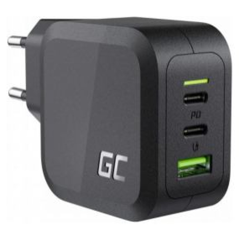 Green Cell GC PowerGaN 65W USB-C PD Charger for laptops, MacBook, Tablets, and Smartphones