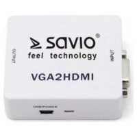 Savio VGA – HDMI Full HD / 1080p 60Hz Converter/ Adapter