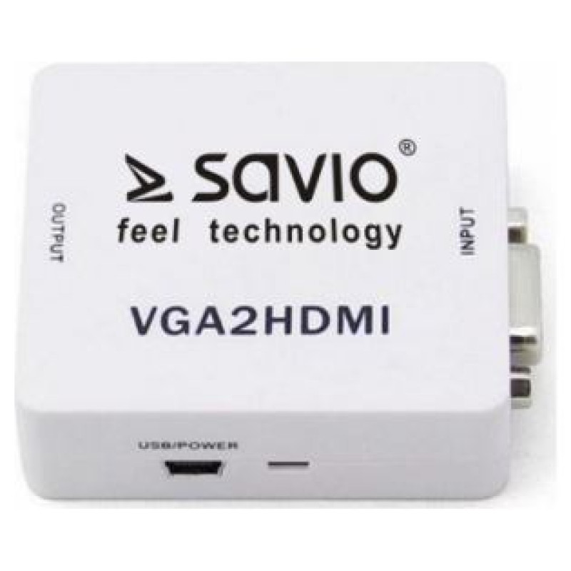 Savio VGA &ndash; HDMI Full HD / 1080p 60Hz Converter/ Adapter
