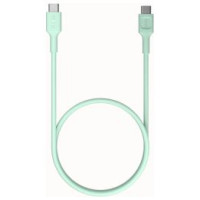 Green Cell Kabelis Green Cell PowerFlex Fast Charging USB Type-C Male - USB Type-C Male 100W Mint Green 1.2m