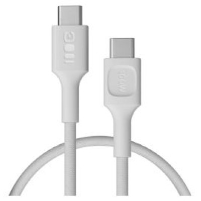 Green Cell Kabelis Green Cell PowerStream USB Type-C Male - USB Type-C Male 100W White 0.3m