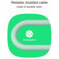 Green Cell Kabelis Green Cell PowerStream USB Type-C Male - USB Type-C Male 100W White 0.3m