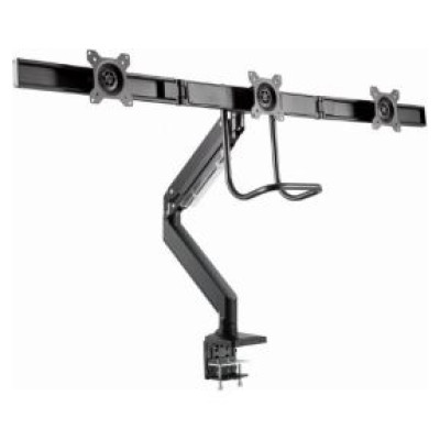 Gembird Monitora stiprinājums Gembird 3-display Desk mounted adjustable max27" 1-6kg