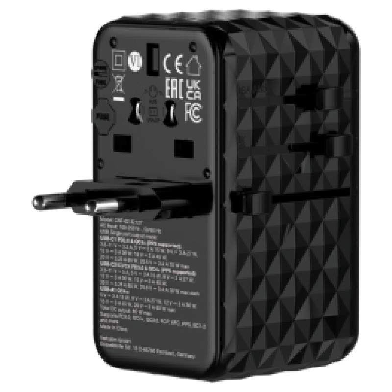 Verbatim Lādētājs Verbatim Universal Travel Adapter 85W GaN III