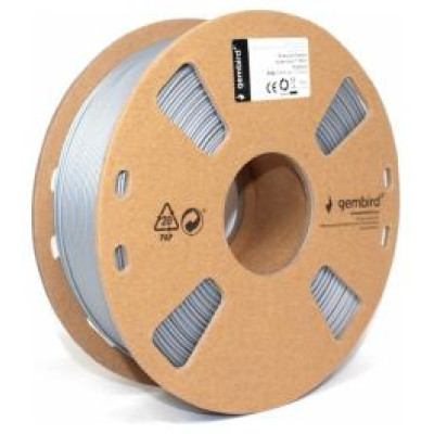 Gembird 3D Printera izejmateriāls Gembird PLA Silver 1,75 mm 1kg