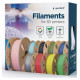 Gembird 3D Printera izejmateriāls Gembird PLA Silver 1,75 mm 1kg