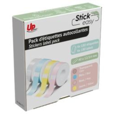 Uprint Uzlīmju lenta Uprint 14X40MM 180pcs krāsu komplekts Stick easy UP21
