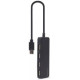 Gembird USB Centrmezgls Gembird 4-port USB Type-C Black