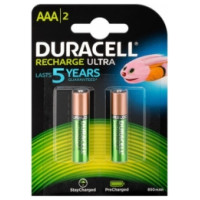 Duracell HR03 AAA Batteries - 2 Pack