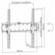 Gembird Televizora stiprinājums Gembird TV wall mount (Tilt) 32”-55”