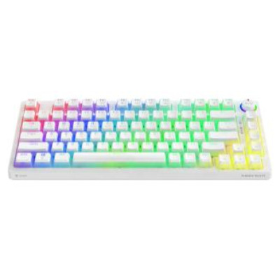 Savio Klaviatūra Savio Wireless Mechanical Phenix White 75% Outemu Yellow Pro Pudding