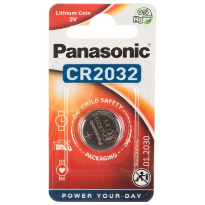 Panasonic CR2032-1BB Blistera iepakojumā 1gb.