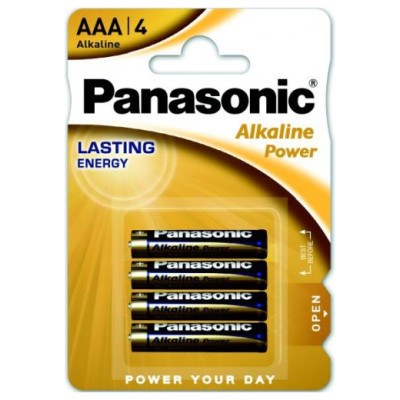 Panasonic LR03-4BB Alkaline Power AAA (LR03) BLISTERA IEPAKOJUMĀ 4GB.
