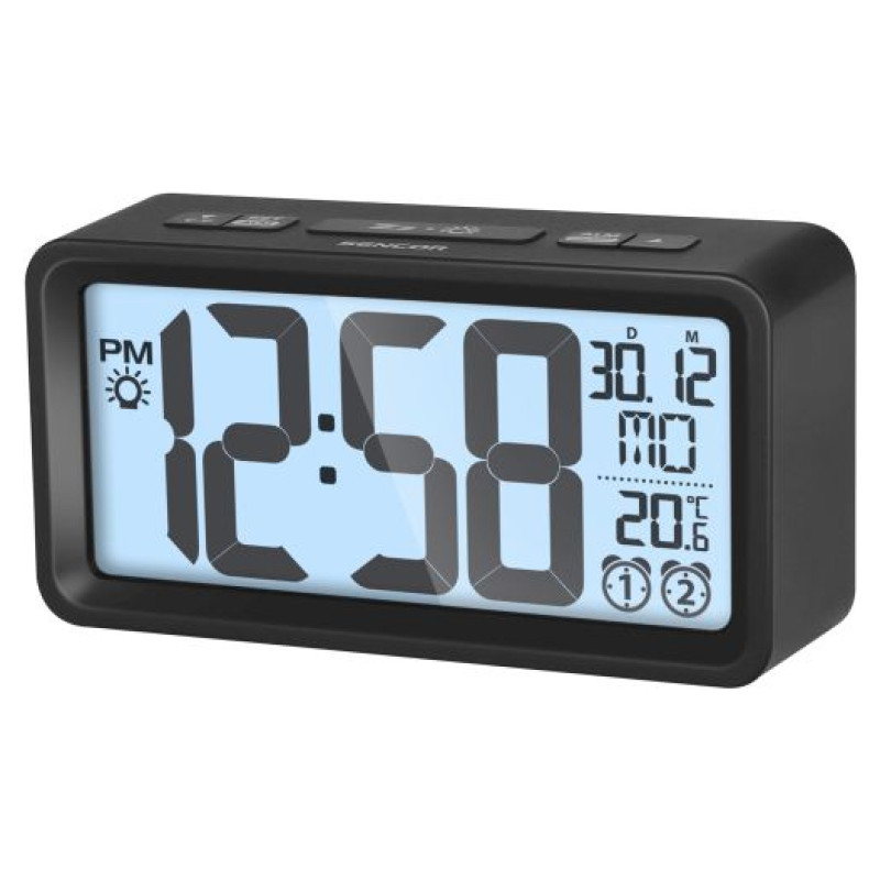 Sencor SDC 2800 B Pulkstenis ar modinātāju un termometru