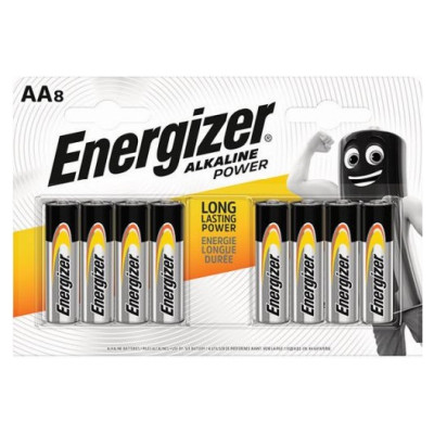 Energizer LR06-8BB Alkaline Power AA (LR6) BLISTERA IEPAKOJUMĀ 8GB.