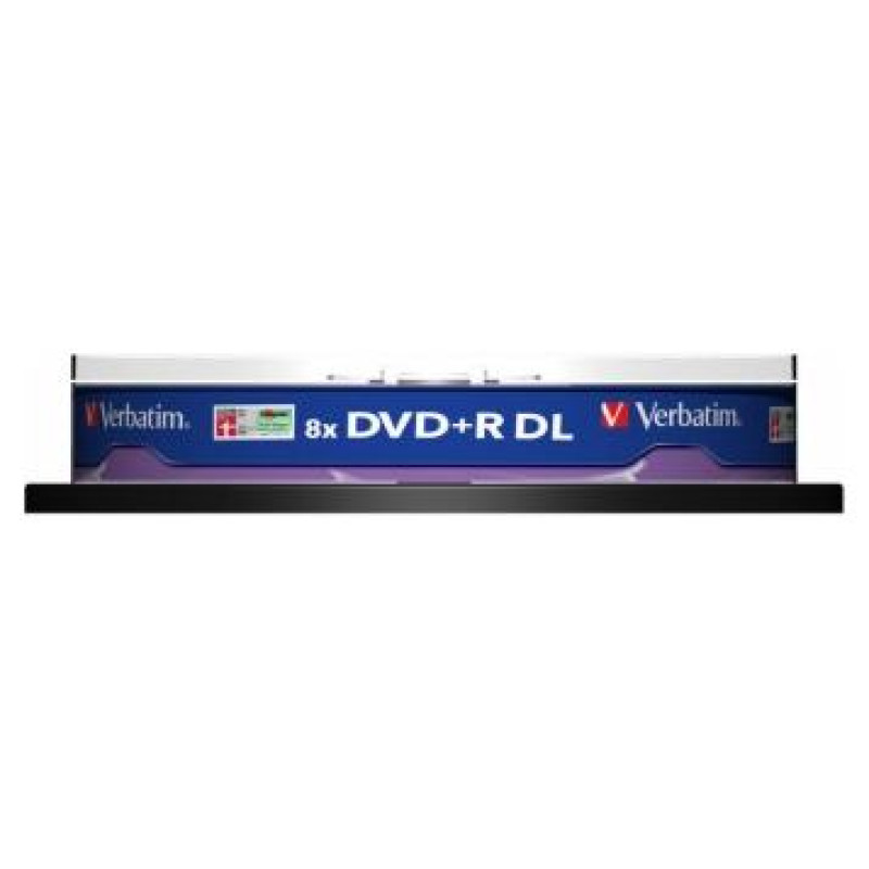 Verbatim Matricas DVD+R DL Verbatim 8.5GB Double Layer 8x AZO, 10 Pack Spindle