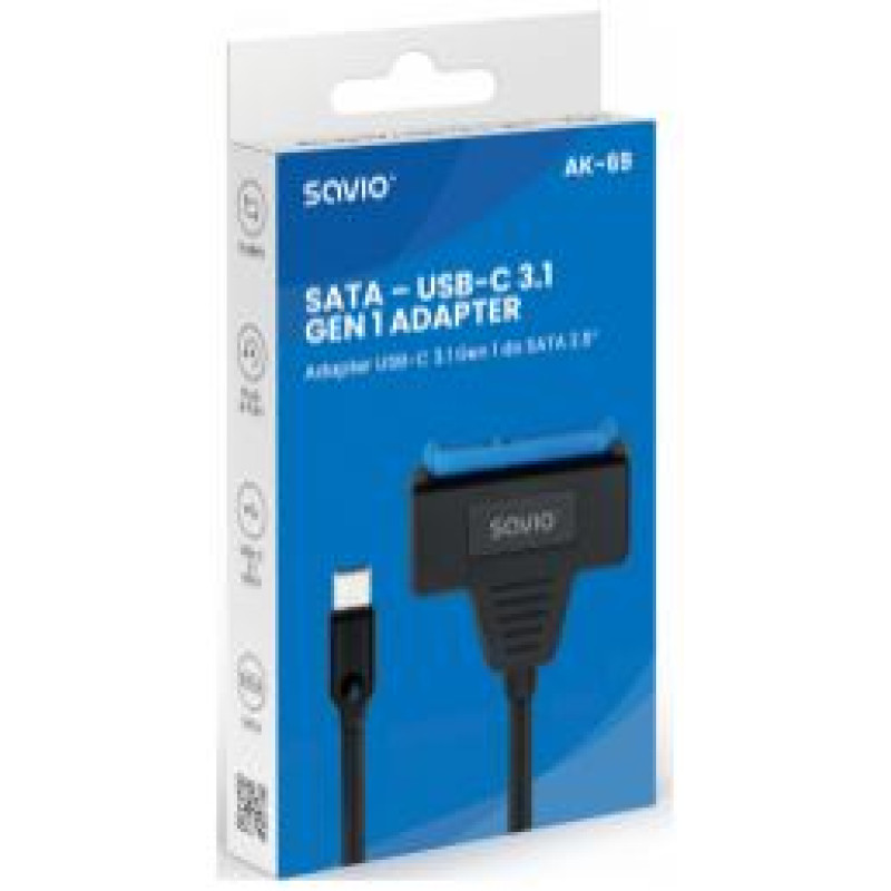 Savio Adapteris Savio SATA &ndash; USB-C 3.1 GEN 1
