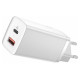 Baseus Lādētājs Baseus GaN2 Lite Quick Charger 1 x USB-C + 1 x USB 65W White