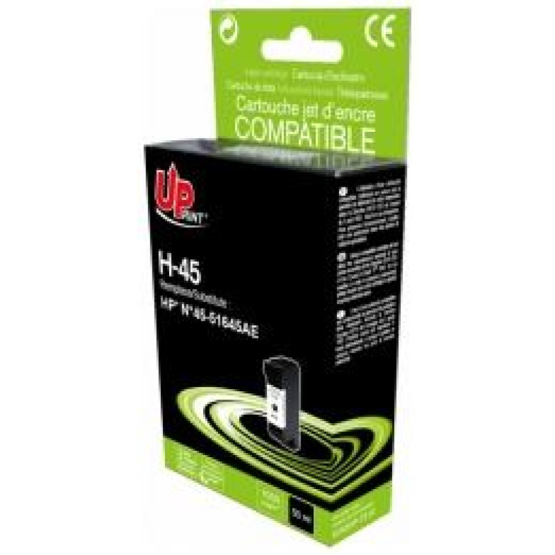 Uprint Tintes kārtridžs UPrint HP 45 Black