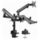 Gembird Monitora stiprinājums Gembird Desk Mounted Adjustable Monitor Arm with Notebook Tray (full-motion)