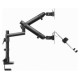 Gembird Monitora stiprinājums Gembird Desk Mounted Adjustable Monitor Arm with Notebook Tray (full-motion)