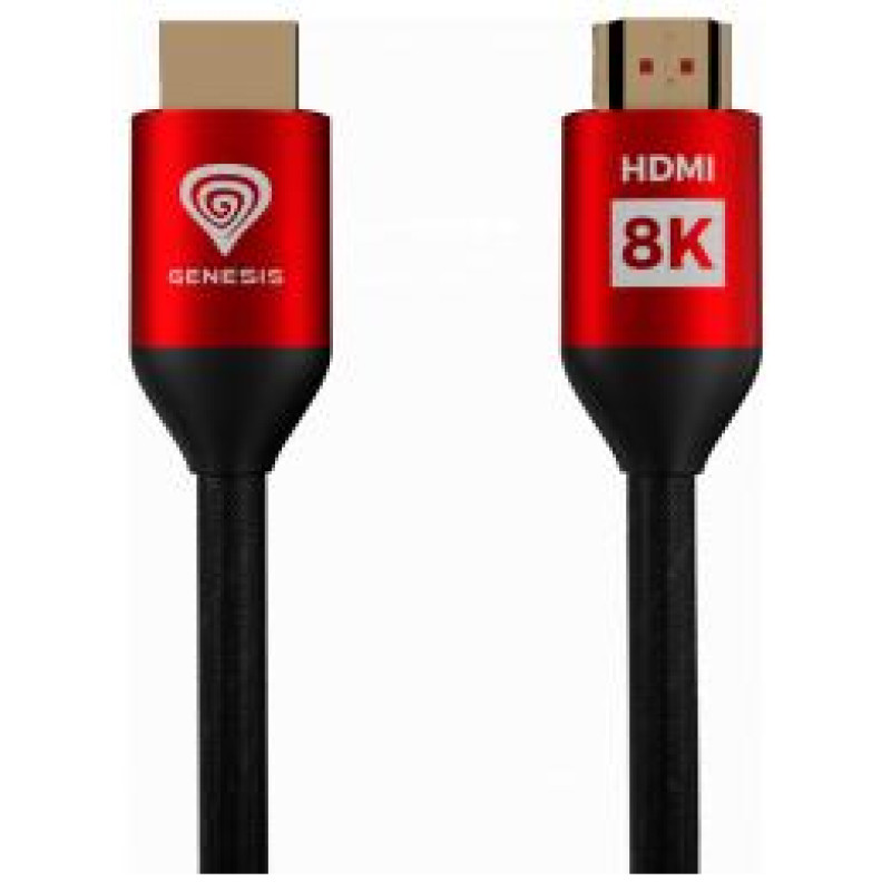 Genesis Kabelis Genesis HDMI Male - HDMI Male 3m 8K  PS4 / PS5 Red