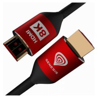 Genesis Kabelis Genesis HDMI Male - HDMI Male 3m 8K  PS4 / PS5 Red