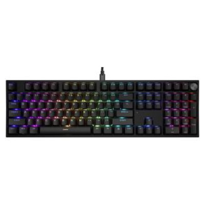 Genesis Klaviatūra Genesis Thor 404 RGB Black Outemu Peach Silent