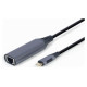 Gembird USB Type-C Male - RJ-45 Female Space Grey