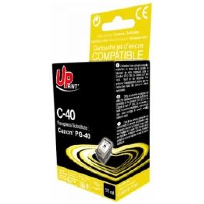 Uprint Tintes kārtridžs UPrint Canon PG-40 Black