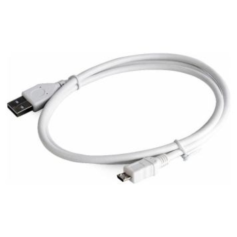 Gembird Kabelis Gembird USB Male - MicroUSB Male 1m White