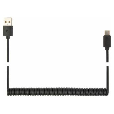 Gembird Kabelis Gembird USB Male - USB Type C Male Coiled 1.8m Black