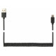 Gembird Kabelis Gembird USB Male - USB Type C Male Coiled 1.8m Black