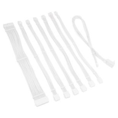 Kolink PSU kabeļu pagarinātāji Kolink Core Pro Braided Cable Extension Kit 12V-2x6 Type 1 - White