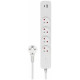 Savio Pagarinātājs Savio USB-A and USB-C Power Strip 1.5m